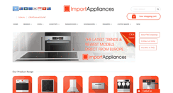 Desktop Screenshot of importappliances.com